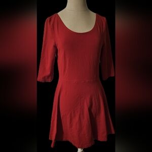 Express 3/4 Sleeve Skater Dress